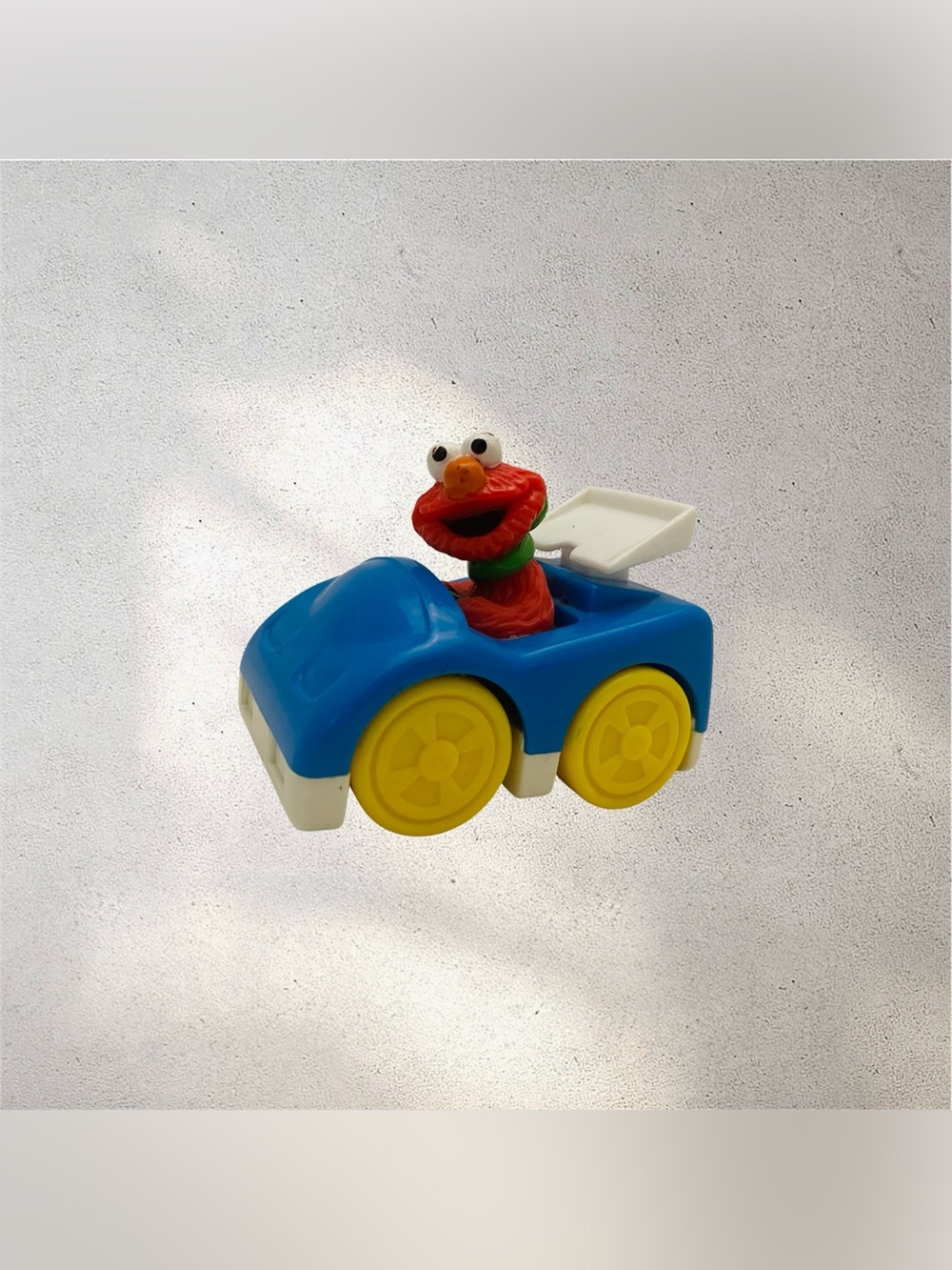 Vintage Sesame Street Elmo Blue Race Car Tyco 1993 Play Time